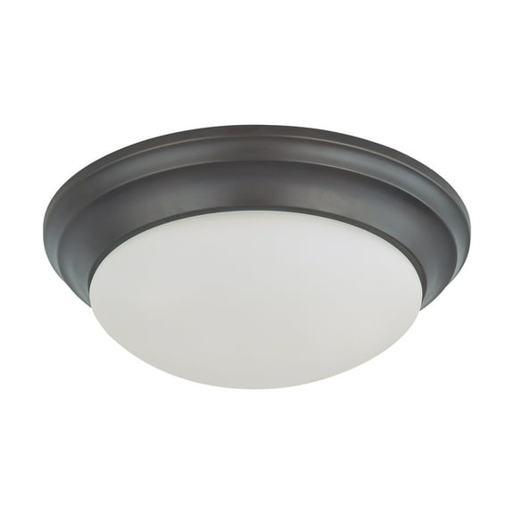 60/3176 Nuvo Lighting Two Light Flush Mount-14 Inches Wide by 5.5 Inches High