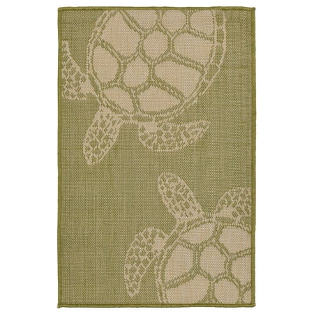 Terrace Patio Rug - Liora Manne Terrace Seaturtle Indoor/Outdoor Rug Green 23