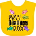 thumbnail image 3 of Inktastic Papa's Fishing Buddy with Colorful Fish Boys or Girls Baby Bib, 3 of 4