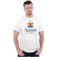 thumbnail image 5 of Autism Puzzle Piece Think Different Men's Graphic T Shirt Tees Brisco Brands S, 5 of 6