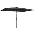 thumbnail image 1 of Outsunny Parasol de Patio Inclinable, Parasol de Jardin de Marché avec Manivelle, Gris Foncé, 1 of 10