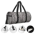 thumbnail image 3 of Easygdp Black White Stripes Bolsa de Viaje, Bolsa de Mano, Bolsa de Gimnasio, Bolsa de Equipaje para Viaje, 3 of 6