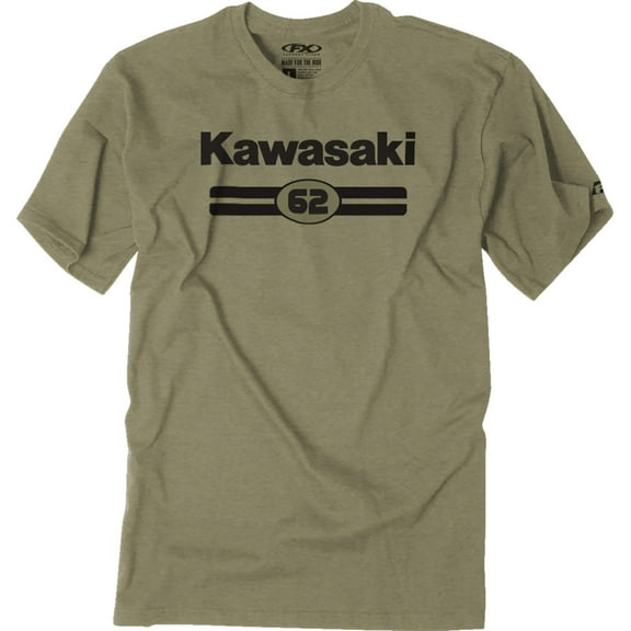 Factory Effex Kawasaki Sixty Two Mens Short Sleeve T-Shirt Olive LG