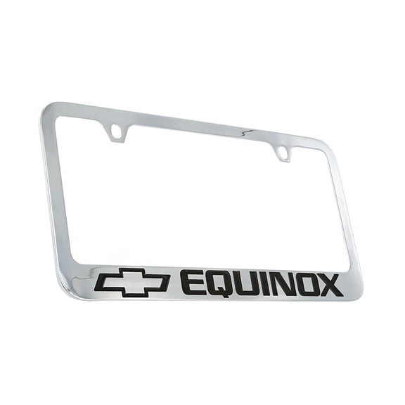 Chevrolet Equinox Chrome Plated Metal License Plate Frame Holder