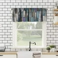 thumbnail image 4 of Rustic Valances Curtains Blue Grey Grunge Wood Planks Barn House Door Nails Country Life Theme, Windows Short Curtain Valance for Kitchen Bedroom Bathroom Decor with Rod Pocket, 1 Panel 54X18 Inches, 4 of 6