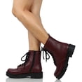 thumbnail image 5 of Soda Women's Combat Lace Up Ankle Boots, 5 of 5