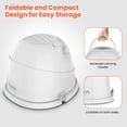 thumbnail image 2 of TASALON 1875W Ionic Hooded Hair Dryer with 3 Heat Settings, Professional Sit-Under Dryer for Home & Salon, Portable Ceramic Hair Dryer Bonnet,White, 2 of 7