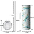 thumbnail image 2 of 20 oz Dragonfly Tumbler With Lid and Straw,Dragonfly Water Bottle Cups Coffee Mug Travel Tumbler,Dragonfly Gifts for Women,Dragonfly Ornament, Stuff, Accessories, 2 of 6
