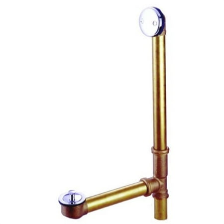 Kingston Brass Pdll3161 16 Inch Tub Waste And Overflow With 17 Gauge Lift Lock Drain Polished Chrome