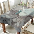 thumbnail image 3 of SKYSONIC Outdoor & Indoor Rectangle Tablecloth, Natural Luxury Abstract Fluid Art Painting (2) Dinner Table Cover for Patio, Picnic, Holiday Party 60x90In, 3 of 7