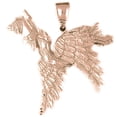 thumbnail image 1 of 14K Rose Gold Pelican Pendant - 47 mm, 1 of 3