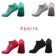 thumbnail image 2 of Calcetines cortos de algodón para hombre y mujer, medias tobilleras de corte bajo, transpirables, informales, suaves, 4 pares en  unisex, 2 of 2