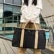thumbnail image 5 of Bolsa de viaje plegable grande para camping y senderismo con compartimento para zapatos, bolsa divisoria para gimnasio, bolsa de fin de semana, maletín con ruedas y bolso de hombro resistente a desgar, 5 of 8