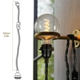 thumbnail image 3 of 9.84FT Plug in Hanging Light Fixture with Switch, Industrial Pendant Lamp Light Cord with Twisted Hemp Rope DIY Light Fixture for Farmhose Home Lighting Decors（Black）, 3 of 7
