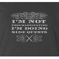 thumbnail image 2 of 9 Crowns Men's Tee D & D Funny T-shirts (Imnot1-JChar, X-Large), 2 of 3
