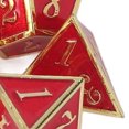 thumbnail image 2 of Juego de mesa Dados poliédricos, juego de dados de cobre de 7 piezas Juego de mesa Dados poliédricos Juego de rol Dados Claridad notable, 2 of 5