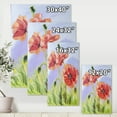 thumbnail image 4 of Designart ' Blossoming Poppies At Dawn ' Traditional Canvas Wall Art Print, 4 of 4