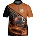 thumbnail image 3 of Personalized Billiard Jersey 3D Billiard Shirts for Men Billiard Bowling Jersey Billiards 9 Ball Pool Shirts for Men (Blue, S), 3 of 7