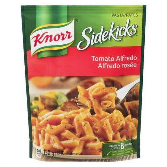 Knorr Sidekicks Pasta, Tomato Alfredo Side Dishes, 150g/5.3oz., 8ct, {Imported from Canada}