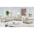 thumbnail image 4 of Maklaine Contemporary Tufted Velvet Loveseat in Cream, 4 of 6