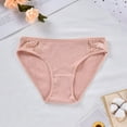 thumbnail image 3 of Bigersell Thermal Underwear Clearance Cotton Boyshort Underwear Women Bikini Panty Style P-40 Polyester Cheeky Panties Ladies Thong Briefs High Waist Women's Panties Pink XL, 3 of 6
