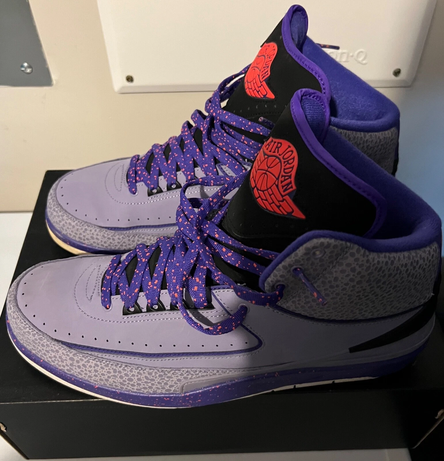 Air Jordan Retro 2 Iron Purple 385475-553 SZ 14 (WORE ONCE