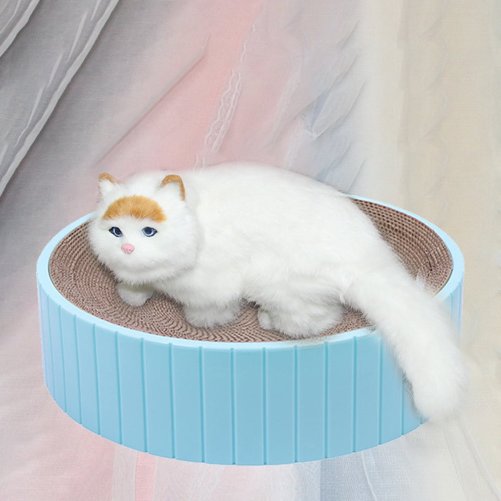 Cat Scratch Bowl Cat Cardboard Pad for Indoor Cats Lounge - Round Cat Scratcher Couch Bed