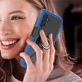 thumbnail image 4 of SaniMore Case for Samsung Galaxy A14 5G 6.6" 2023 Release, Rugged PC Backplane Shockproof TPU Bumper 360° Rotatng Ring/Kickstand Anti-drop Heavy Duty Protective Case For Samsung Galaxy A14 5G,Darkblue, 4 of 5