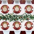 thumbnail image 7 of GZHJMY Christmas Round Placemats Set of 1, Non-Slip Washable Table Mats for Kitchen Dining Party Home Decor,15.4 Inch, 7 of 7