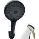 thumbnail image 1 of Cabezal de ducha negro BR-Vie, cabezal de ducha premium, cabezal de ducha de alta presión, ducha de mano con ahorro de agua, duchas de mano con 3 modos de pulverización de ducha de alta presión, adecu esquí esquí Gafas de esquí, 1 of 5