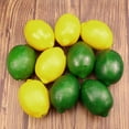thumbnail image 4 of 12 Pcs Fake Lemons Pack, Artificial Yellow Lemons for Decoration Craft, Realistic Fake Limes Mixed Set Decoration Home Vase Fillers Fruit Bowl, Lifelike Faux Fruits Lemon Decor Photo Props, 4 of 7