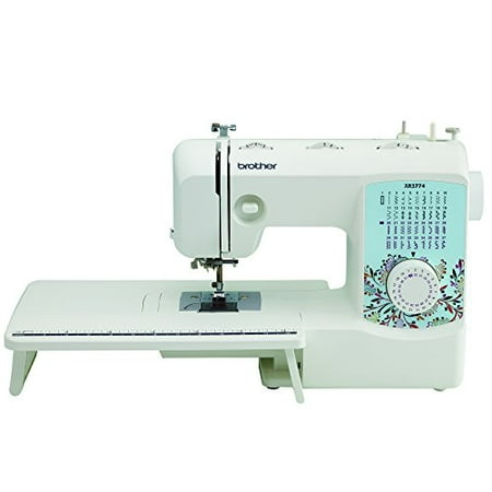 Brother XR3774 Full-Featured Sewing and Quilting Machine with 37 Stitches, 8 Sewing Feet, Wide Table, and Instructional