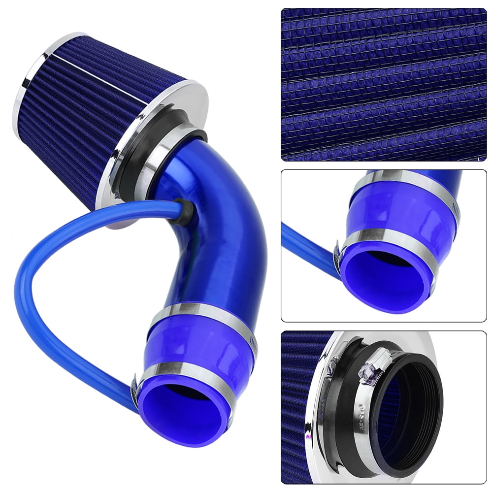 Carbon Cold Air Intake System Universal 3Inch Car Cold Air Intake Turbo Filter Carbon Fiber Automotive Air filter Induction Hose Pipe Kit Flow Hose Pipe Kit