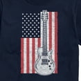 thumbnail image 3 of Instant Message - USA Flag Guitar  - Men's Short Sleeve Graphic T-Shirt, 3 of 6
