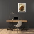 thumbnail image 3 of Sasha 19x24 White Modern Wood Framed Museum Art Print Titled - Winter Game Three, 3 of 4