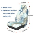 thumbnail image 3 of Pofeuu Algae Corals and Seashells Print Automotive Car Seat Covers Flat Cloth Full Set Seat Covers,Car Seat Covers front seats for Cars Trucks and SUVs, 3 of 5