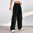 thumbnail image 5 of FAIWAD Sweatpants for Women Baggy High Elastic Waist with Pockets Lounge Workout Cinch Bottom Joggers Pants, 5 of 7
