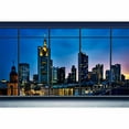 thumbnail image 3 of IDEA4WALL 4pcs City Landscape Peel and Stick Wallpaper Removable Wall Murals Large Wall Stickers for Home Decoration, 66"x24", 3 of 4