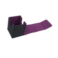 thumbnail image 4 of Caja de almacenamiento para baraja de cartas coleccionables, multiusos con tapa de cierre, organizador para tarjetas de fútbol, ​​regalo, tarjetas de Negro Púrpura, 4 of 9