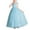 Girls Dresses Light Blue, variant on Big Girls Prom Dresses Size 4-14 Sleeveless Crewneck Teens Kids Formal Solid A-Line Layered-Tulle Elegant Graduation Evening Party Maxi Dress