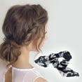 thumbnail image 2 of Unique Bargains 1 Pc Stylish Rabbit Ears Flower Hair Ties Hair Bands Navy Blue, 2 of 5