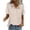 Khaki, variant on Gaukiv Womens Casual Shirts Collared Short Sleeve Blouse Summer Tops Army Green L