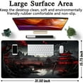 thumbnail image 3 of Japanese Desk Mat Riverside Full Moon Desk Pad Black Red Large Mouse Pad Gaming Mousepad Extended XXL Keyboard Pad 31.5 x 15.7 in Laptop Computer Mouse Keyboard Mat for Office Desk Decor, 3 of 4