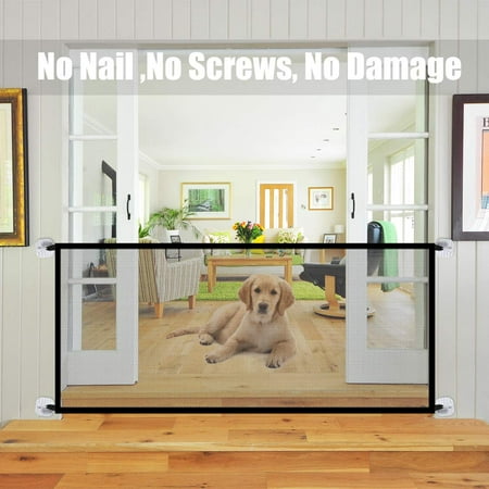 Magic Gate for Dogs, Safety Enclosure Portable Mesh Folding Safe Guard, Safety Pet