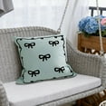 thumbnail image 6 of OAVQHLG3B Bow Pillow Cover 18x18, Throw Pillow Case with Ribbon Pattern, Pastel Aesthetic Cushion for Bedroom, Couch or Women Room Decor, 6 of 6