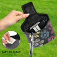 thumbnail image 4 of Haosy Chalk Paint Flowers Golf Mallet Putter Cover Strong Magnetic Leather Golf Club Headcover Closure, 4 of 7