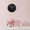 thumbnail image 3 of 12 Inch Wall Clock Battery Operated Silent Clock Decorative for Office, Kitchen, Outdoor, Living Room，Halloween Pretty Spider Web Cute, 3 of 5