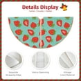 thumbnail image 3 of Sikiie Hand Drawn Strawberry Nativity Christmas Tree Skirt, Jesus Christian Winter Holiday Tree Mat Decoration(30-48IN)36", 3 of 6