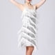 thumbnail image 1 of ICHUANYI Clearance Women's Fashion Suspender Crewneck Sequin Feather Sleeveless Solid Mini Dress(Silver, XL) ICHUANYI WER2023080911866, 1 of 9