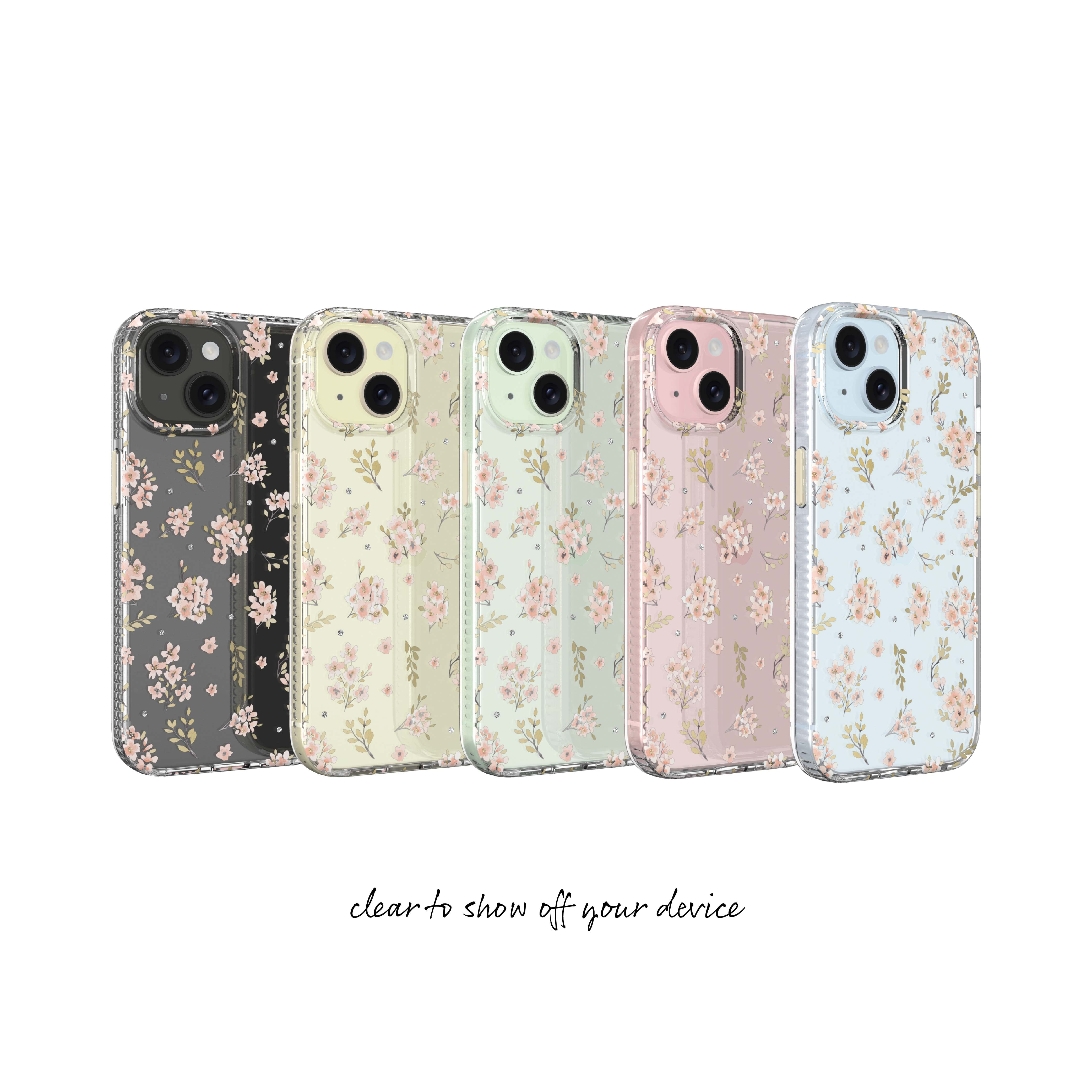 Petite Pink Floral - Premium Fashion Phone Case for iPhone 16e / iPhone 15 / iPhone 14 / iPhone 13, You deserve something pretty!